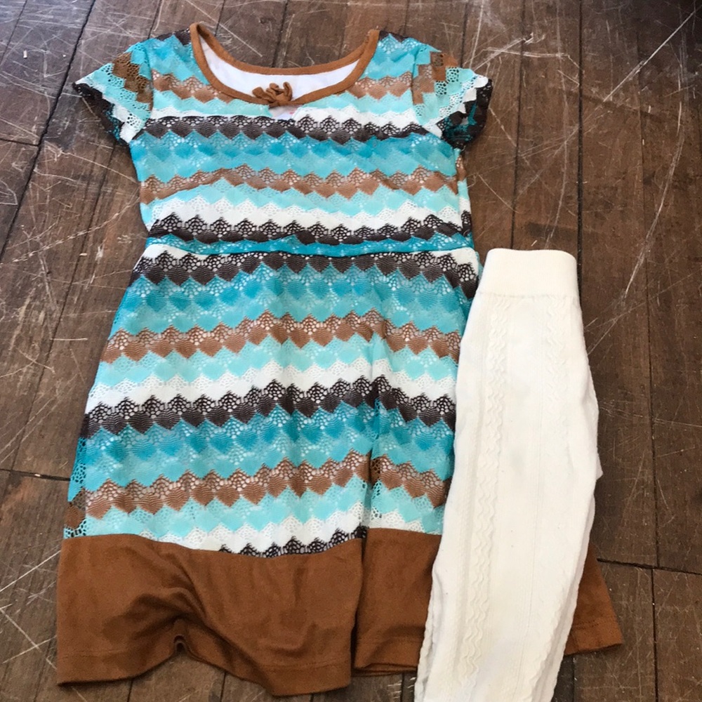 Girls dress size 6x worn once